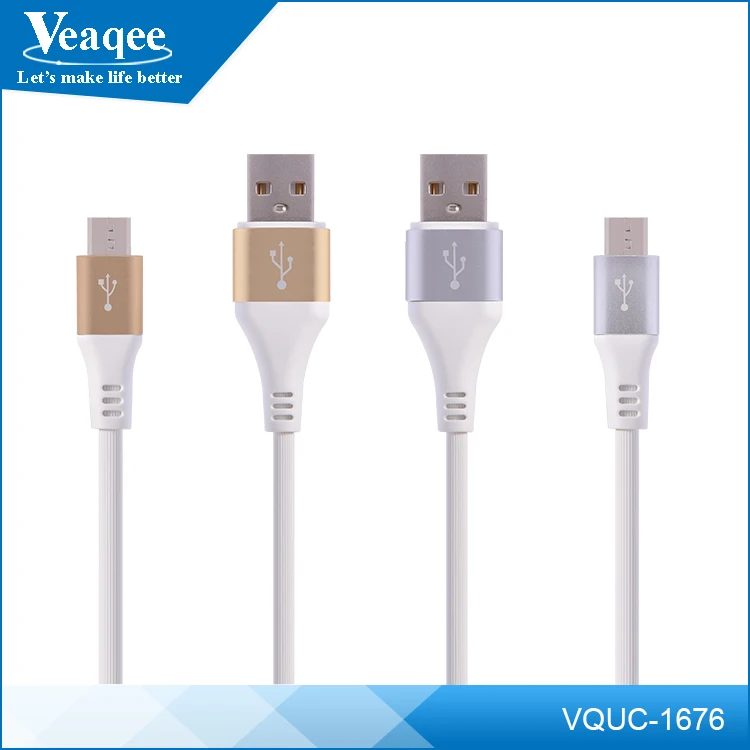 Veaqee USB 2.0 Cable MFi de dato for iPhone 7 Type-C micro Cable de dato for Android