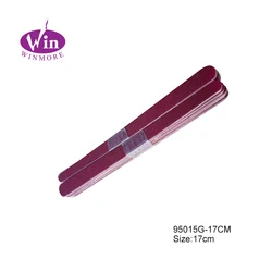 large size 17cm cheap colorful emery board disposable wooden nail file