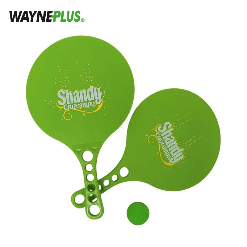 
Customize good quality plastic Beach Ball Paddle Racket Set 