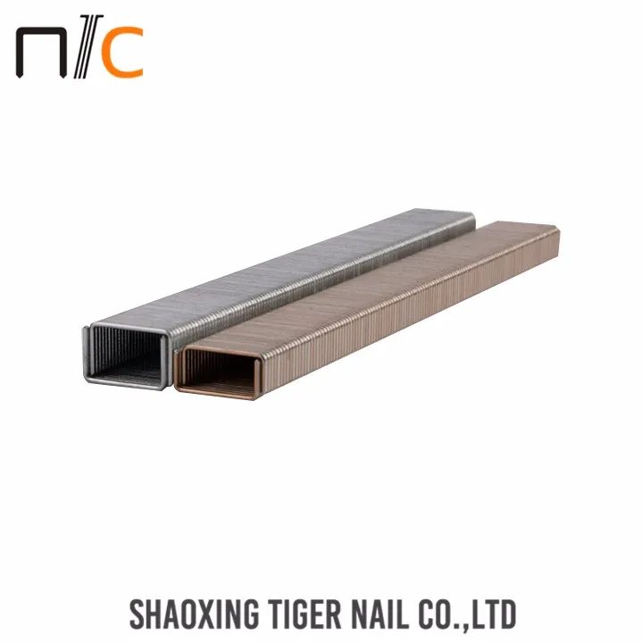 China Steel Colored Fence 80 Series Staples For Staple Gun