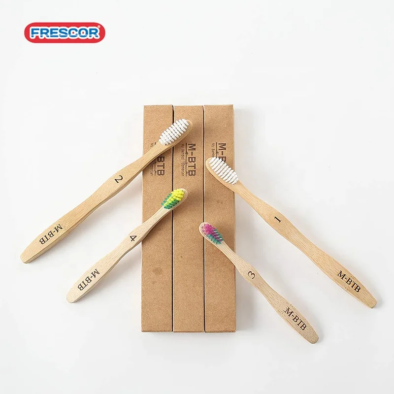 Бесплатный Образец oem бамбуковый уголь зубная щетка