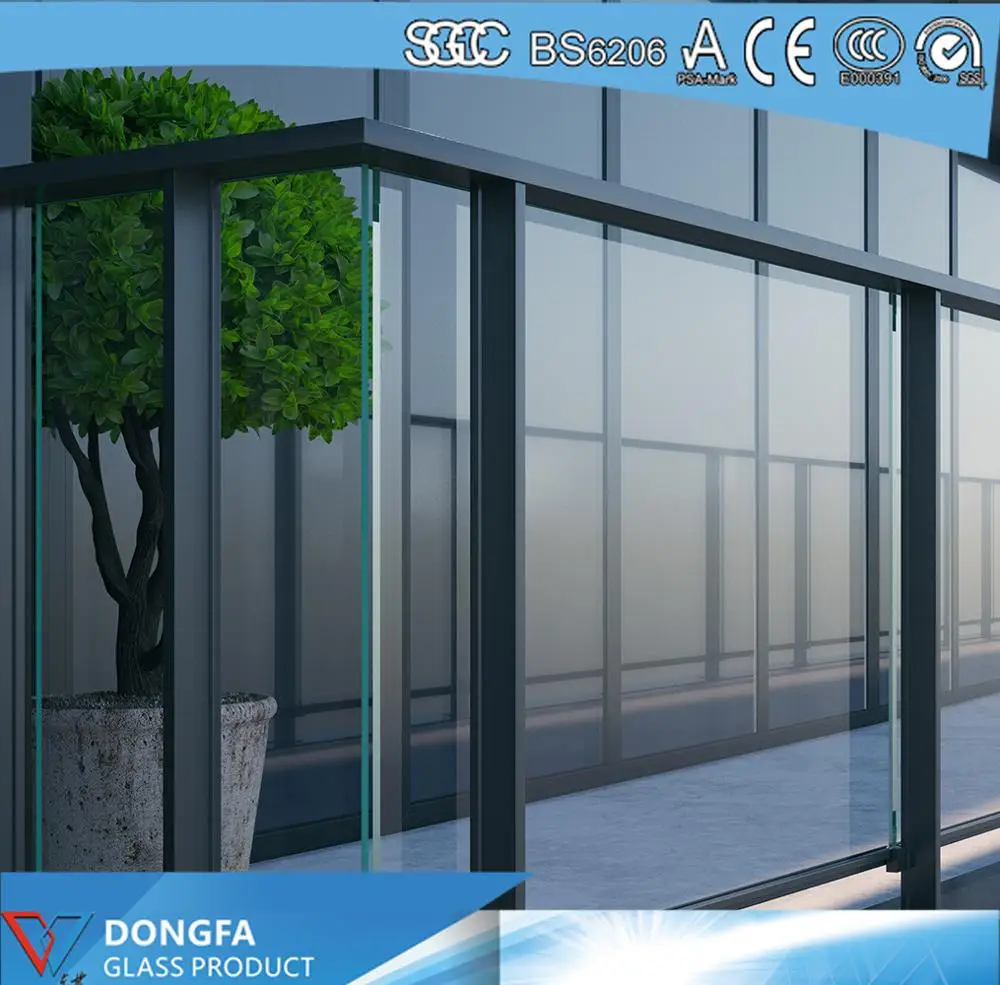 
XYG laminated safety glass for balcony railing glass 