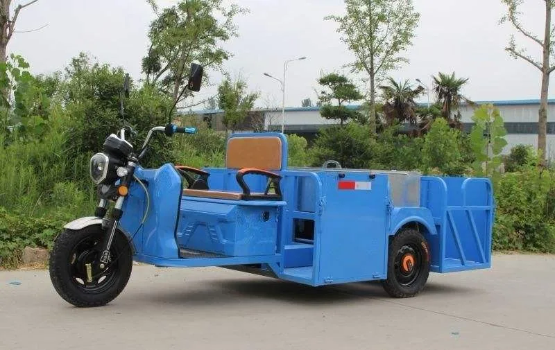 Factory direct dumping bucket electric tricycle /three wheel collection transportation garbage truck