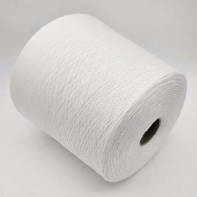 
bleached wet spinning 36nm /1 80%linen 20%viscose yarn for weaving and knitting 