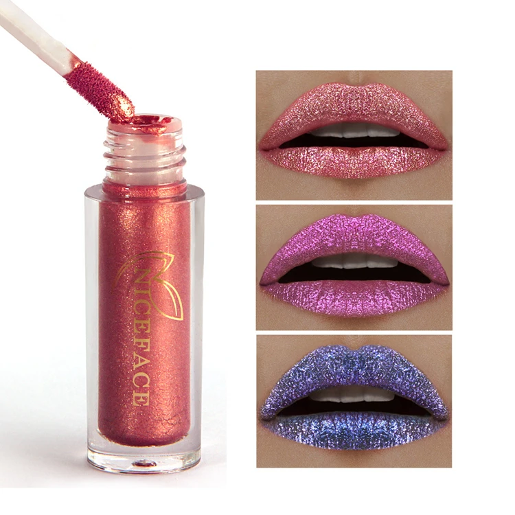 
Lipgloss Private Label Chameleon Glitter Makeup Liquid Lipstick 