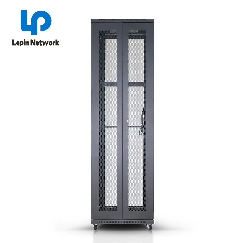 ningbo lepin supplier glass door lock  42u internet cabinet 18u wall mount network cabinet for data server room computer cabinet