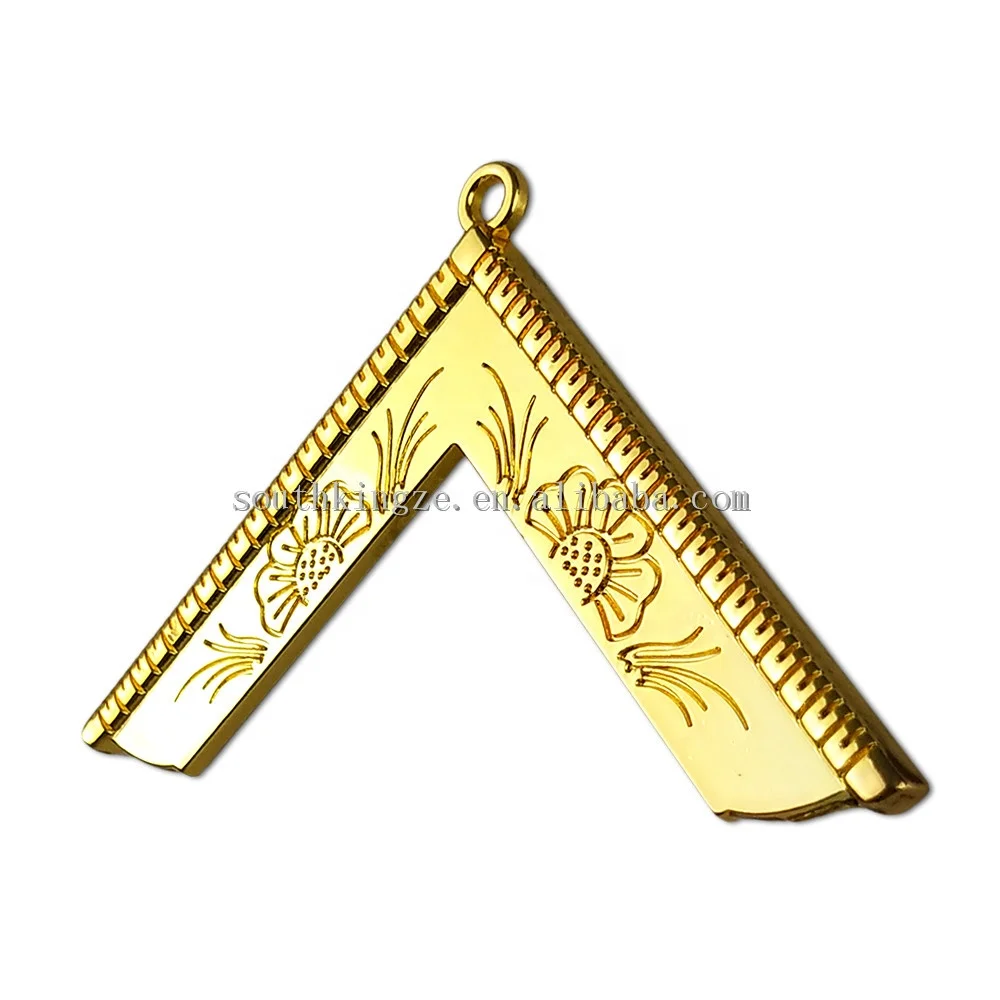  Масонская похвала мастер регалия воротник ювелирный кулон медальон золотое украшение металлический для фреманов