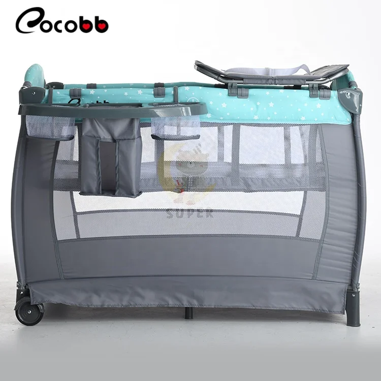 
CO-P810G 110cm Kid play yard playpen With second layer 