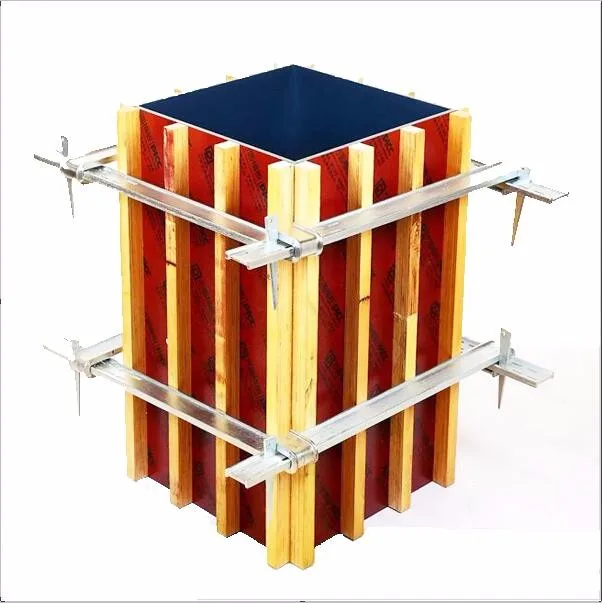 
PP plastic coated concrete column formwork replace traditional costly steel column formwork 