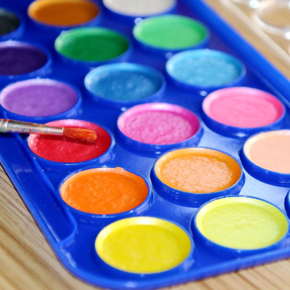 21 Colors Pearlescent Watercolor Paint Set for kids painting crafts