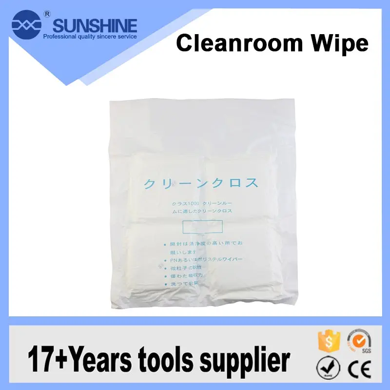 Factory Direct Supply Non-Dust Cleaning Cloth, White Lint Free Cleanroom Esd Antistatic Cloth