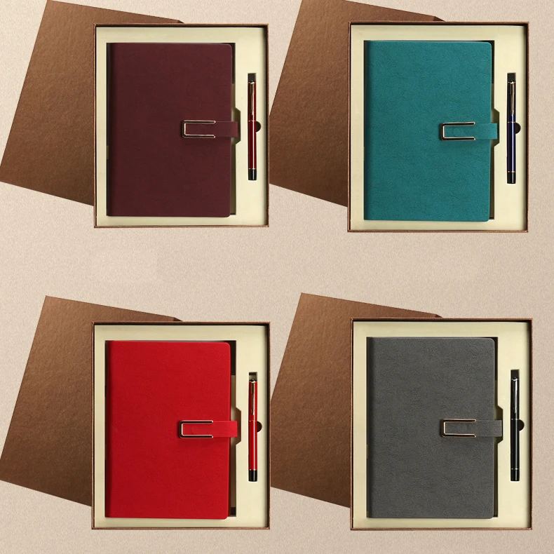 giftSuit notebook business a5 Loose Leaf Binding printed classmate office embossed cover design customized wholesale promotional