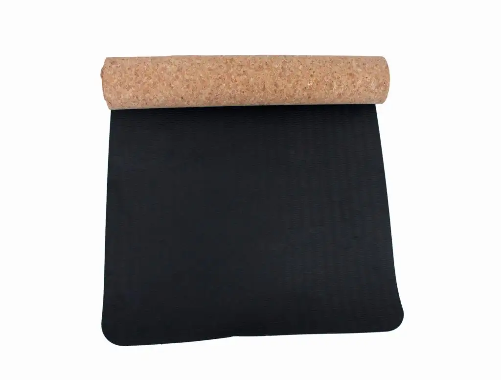 2022 CYCHOS    Shanghai    6mm TPE cork yoga mat  and  high Quality   organic yoga mat eco friendly
