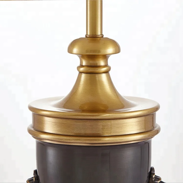 european style minimalism iron art vintage trophy table lamp