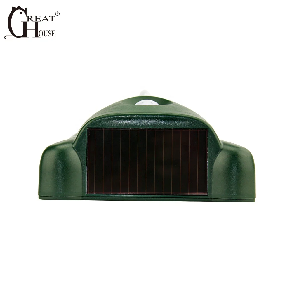 
GH-504 Outdoor Garden solar power ultrasonic motion activated deer raccoon raccoo skunks possum bear repeller animal repellent 