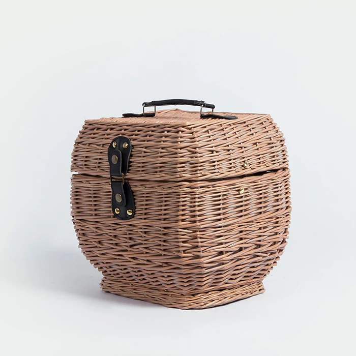 Wholesale Mini Empty Food Wicker Hamper Willow Picnic Baskets
