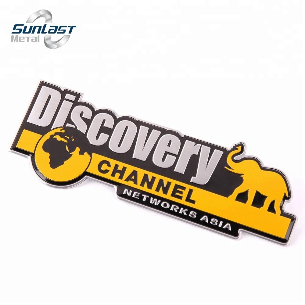 Custom design football club aluminum car logo emblem sticker