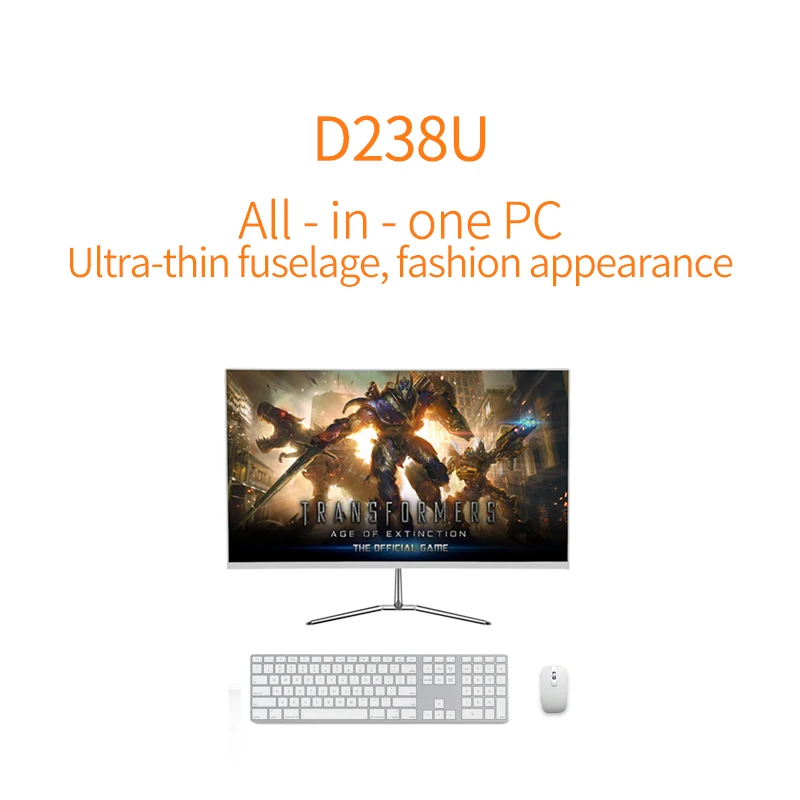 DJS-TECH ультратонкие изогнутый экран 23.8 дюйма PC Игры Desktop с i7 8 ГБ 64 ГБ SSD все в одном игр -PC