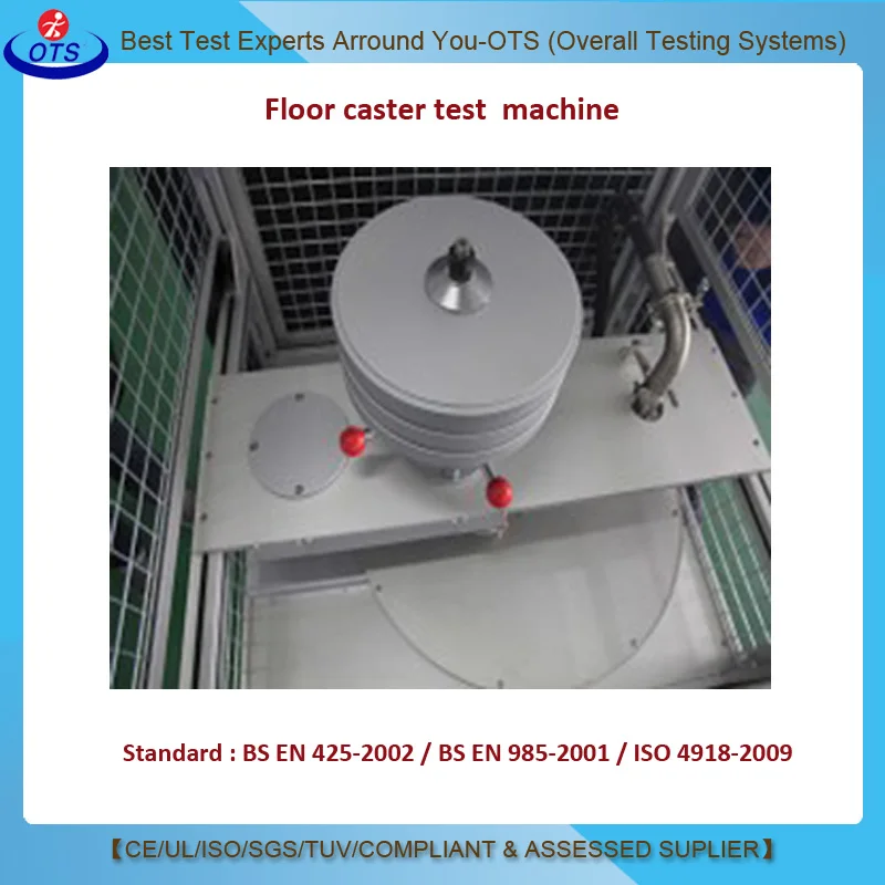 EN-425 EN 985 ISO 4918 Floor Covering Caster Effect Test Equipment Castor Floor Friction Durability Test Machine