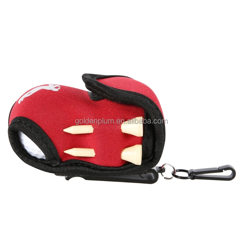 Neoprene Mini carry Pouch Belt Clip Golf Ball tag Holder waist storage Bag designer