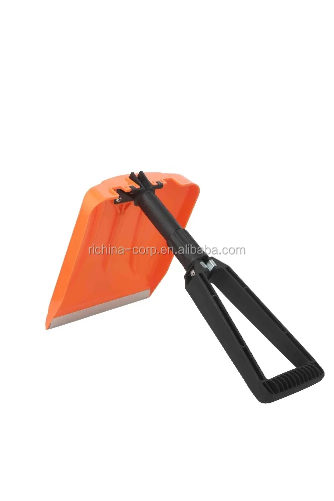 
Collapsible Folding Snow Shovel with Durable Aluminum Edge Blade 
