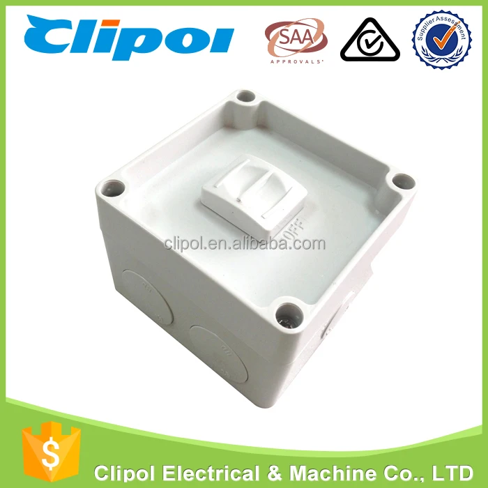 Электрические выключатели производителей SAA Австралии один водонепроницаемый переключатель