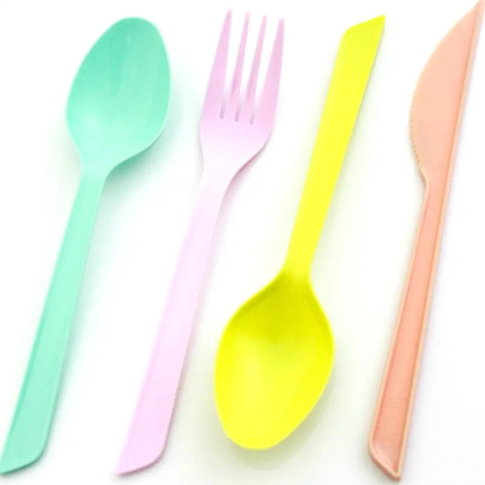 16cm Made in Taiwan Birthday Party Heat-resistant Plastic Cutlery Set