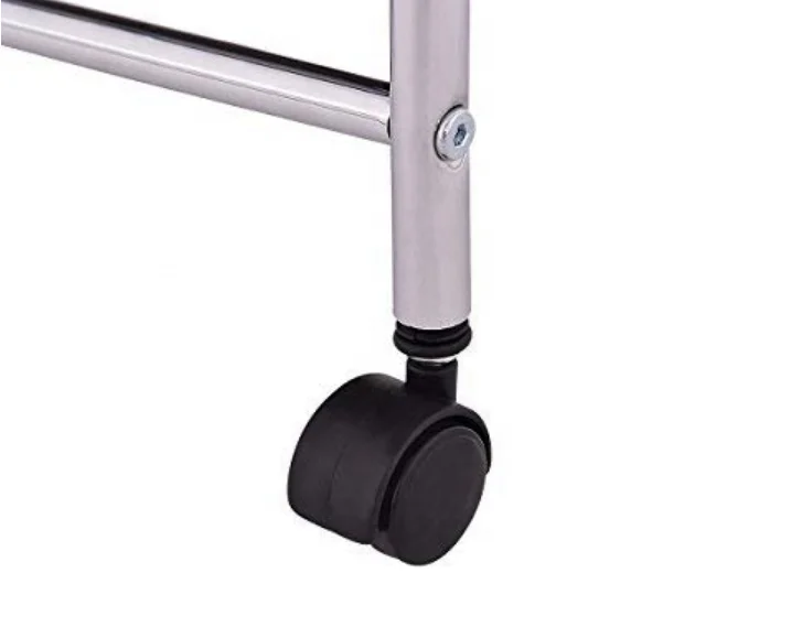 OEM 550-74 Home Organizer 4 tier Plastic Drawers Utility Metal Storage Cart on Rolling Wheels black