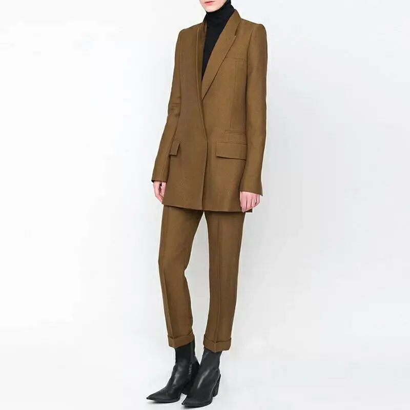 Wholesale Office Wear Slim Fitted Blazers Suits Women