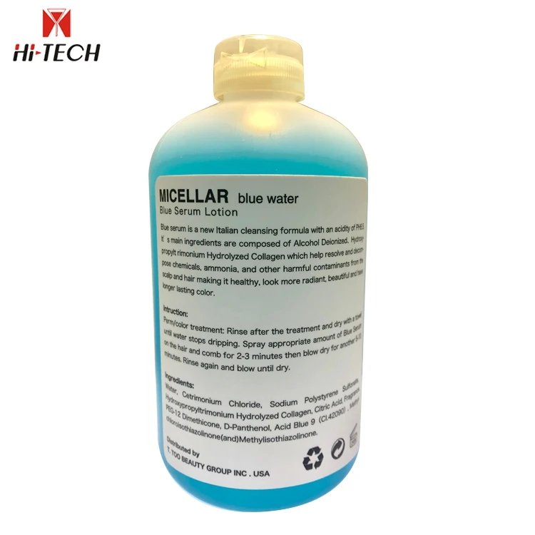 Professional FIBONSILK 500ml clinical resolved solution Micellar blue lotion hair cleansing serum for dry hair