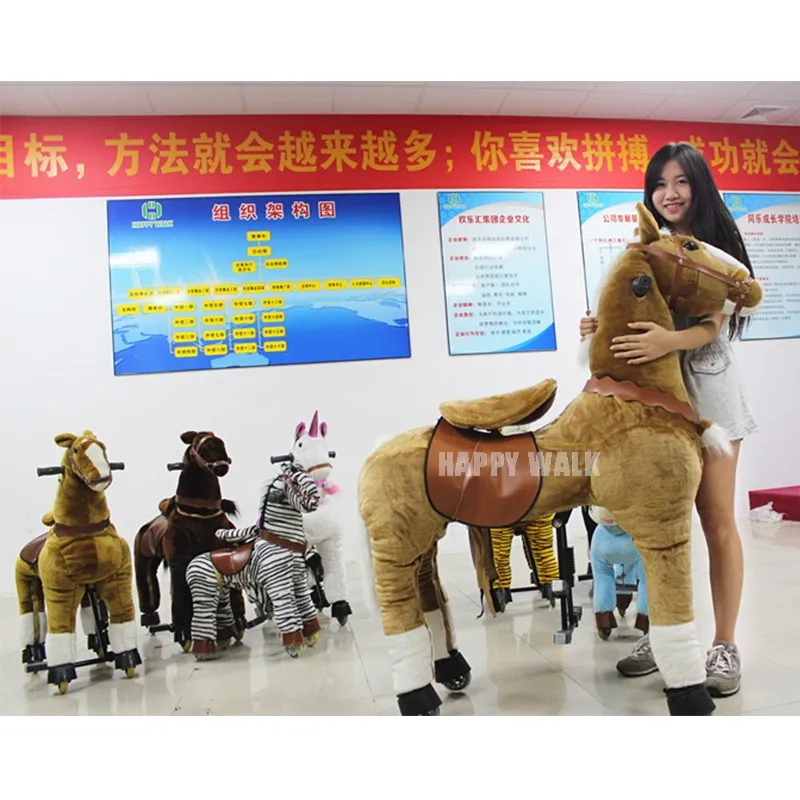 High quality unicorn ride on horse toy pony for girls birthday gift