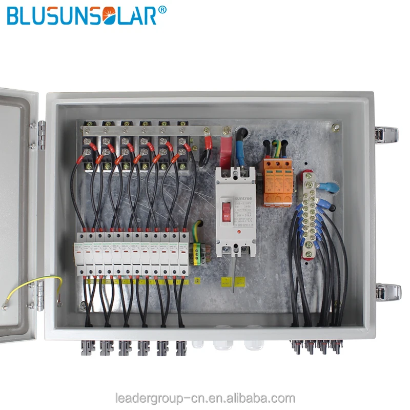 12 String input to 1 string output for off grid solar energy system Photovoltaic Array Solar PV Combiner Box