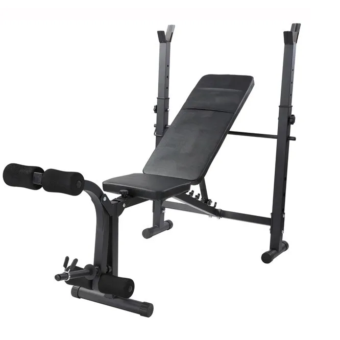 Adjustable Weight Bench with squat rack Leg Extension