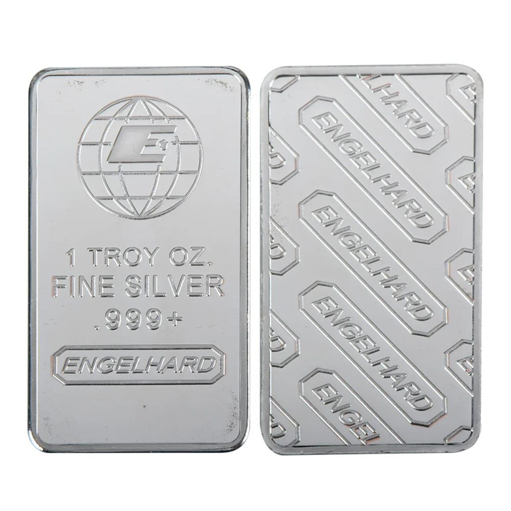 Hot Sale 24K Silver Plated Coin High Quality Gold Banknote Metal Bars with Plastic Case for Collectible