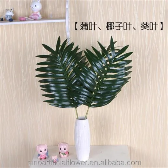 Wholesale Artificial Palm Tree Leaves Outdoor For Decoration