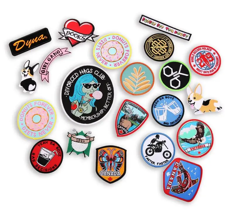 New Computer Embroidery Designs Clothing Patch Custom Self-adhesive Cheap Embroidery Patch