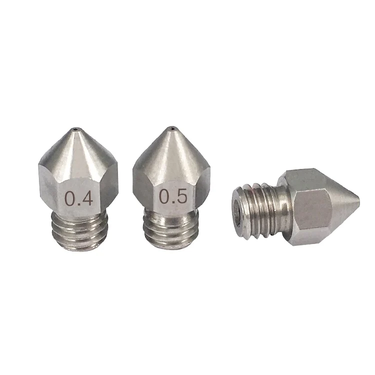 
GIULY 1.75/0.2 0.3 0.4 0.5mm 3D Printer Extruder Stainless Steel MK8 Nozzle 