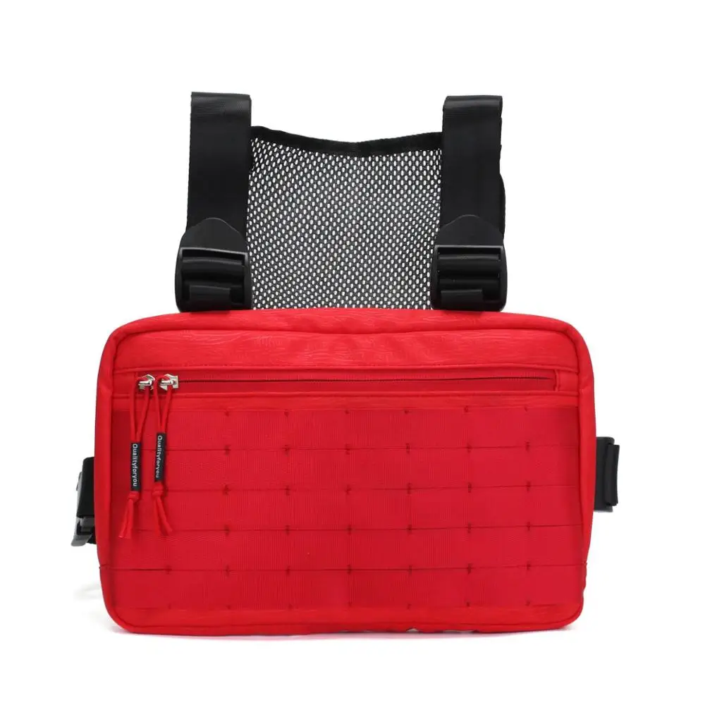 
Wholesale Street Fashion Vestbag Vestpack Stock Colorful Vest Rig Pack Chest Rig Bag 
