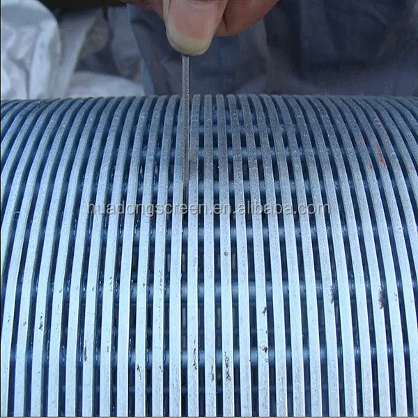 Professional Stainless Steel Wedge Wire Mesh Filter/ V Wire Wrapped Screen PipeFor Gravel