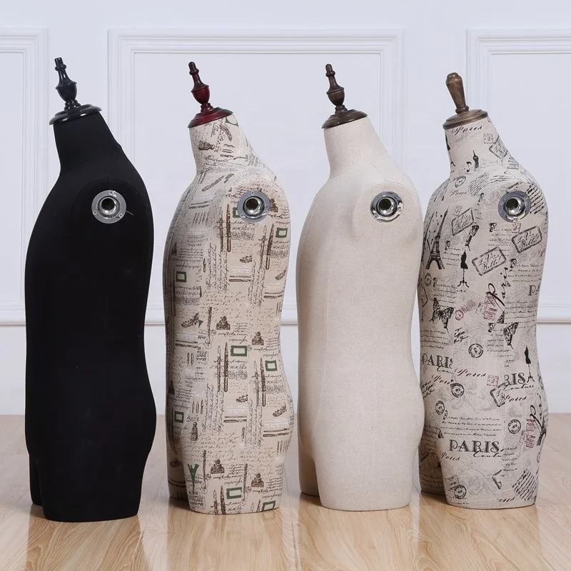 male fashion decorative medium size pattern fabric covered dress forms vintage male mannequin new york on sale