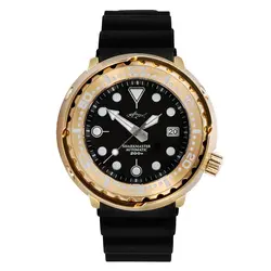 Ready to ship  Vintage Bronze Tuna  Diver Automatic Nh35 200M Man Dive Sapphire Glass Watch