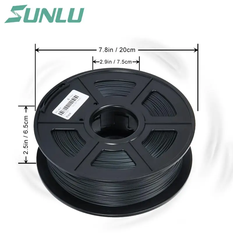 Нить для 3d-печати SUNLU Abs, 1,75 мм, 3 мм, низкодопустимая погрешность, нить из пла 1,75 абс
