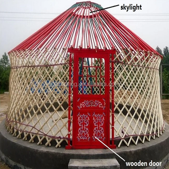 Wood yurt tent customized yurt tent