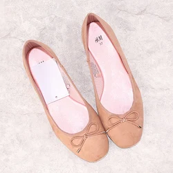Low price ladies fancy cheap flat platform ballet flats women bow tie pump shoes