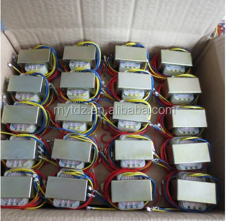220V 50Hz to 12V 30W Ferrite Core Vertical Single Phase EI Power Transformer