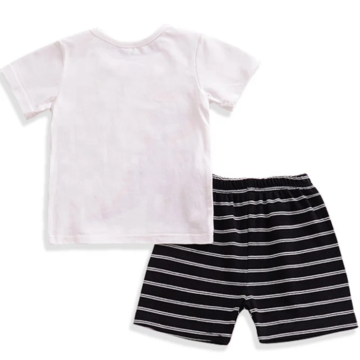 
Amazon Bestseller New Born Baby Clothes Sets Cotton Baby Shorts Pants Tshirt linen baby clothes clothing set 