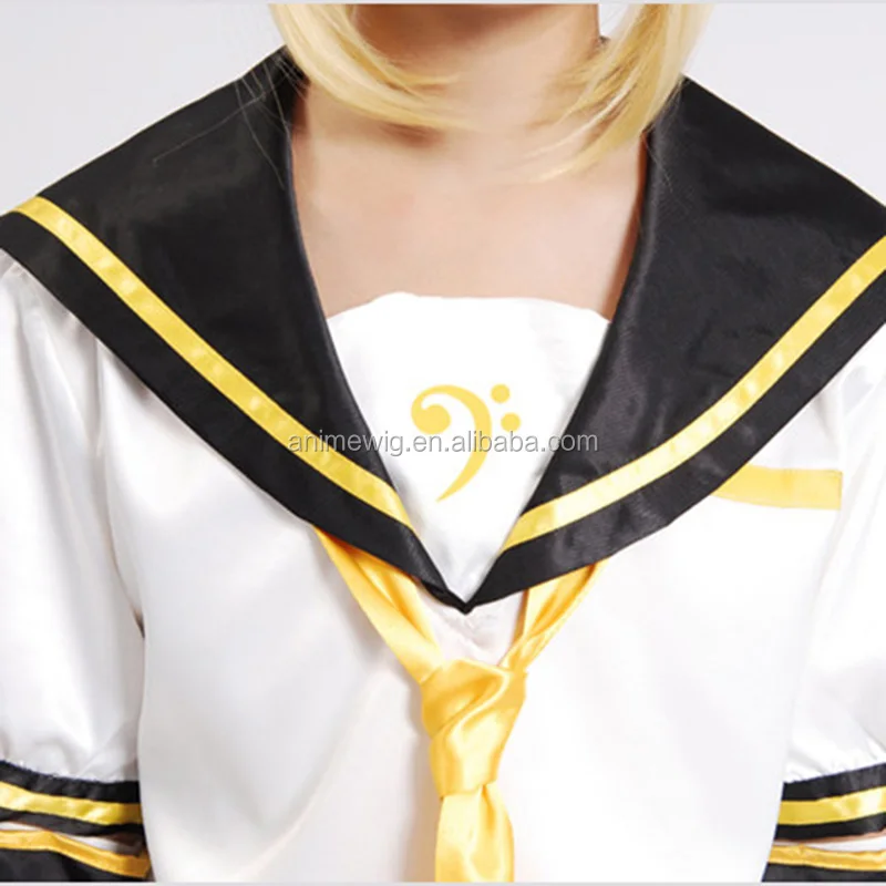 Wholesale Vocaloid Anime Costume Kagamine Rin Japanese Halloween Party Cosplay Costume For Girls
