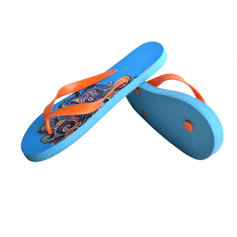 2018 Sand beach wholesale premium logo print promotional utility indoor outdoor anti-slip summer slipper custom rubber flip flop