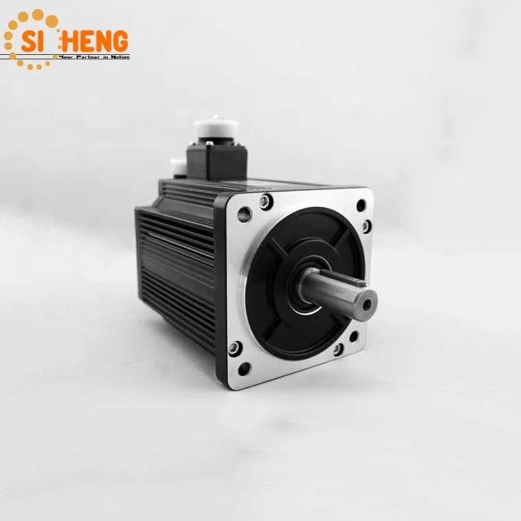 High quality 110mm motor flange  220V 1.5KW 3000RPM 5NM AC Servo Motor and driver  for cnc router Machine
