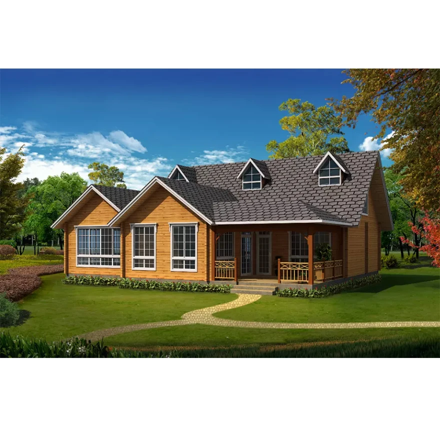 luxury prefabricate house residential home wooden house villa